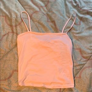 Women’s White Cropped Tank Top